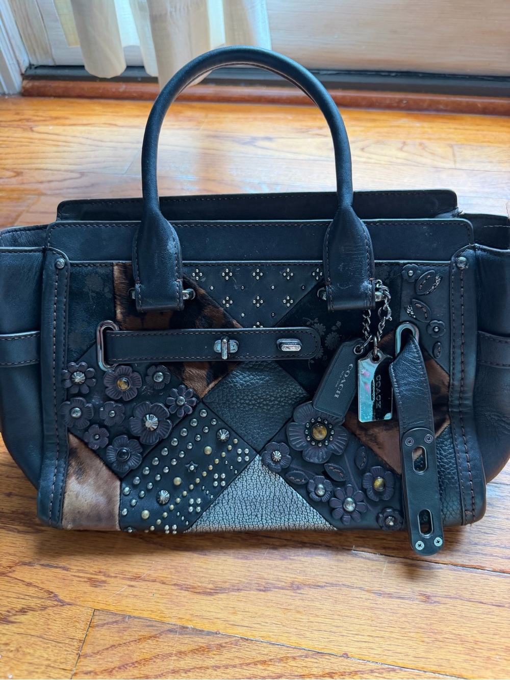 Coach 1941 Limited Edition Embellished Patchwork Rogue Bag